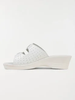 Mules conforts blanches femme (36-41)