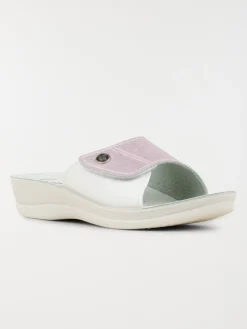 Mules conforts blanches femme (36-41)