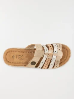 Mules conforts dorés femme (37-42)