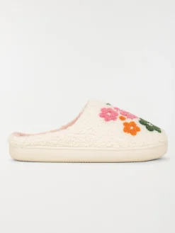 Mules fleurs brodées femme (36-41)