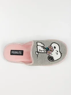 Mules grises Snoopy femme (36-41)