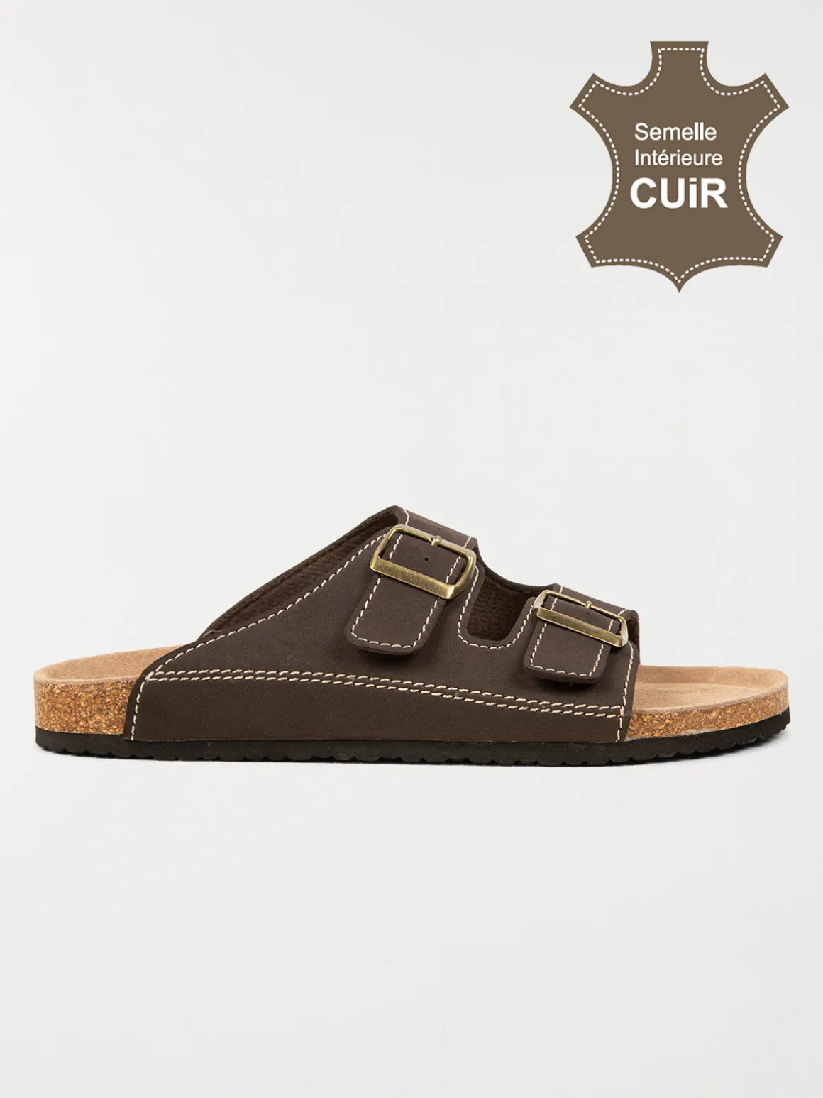 Mules homme marron (40-46)