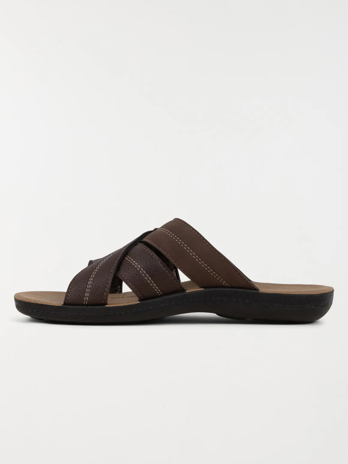 Mules marron brides croisées (40-46)