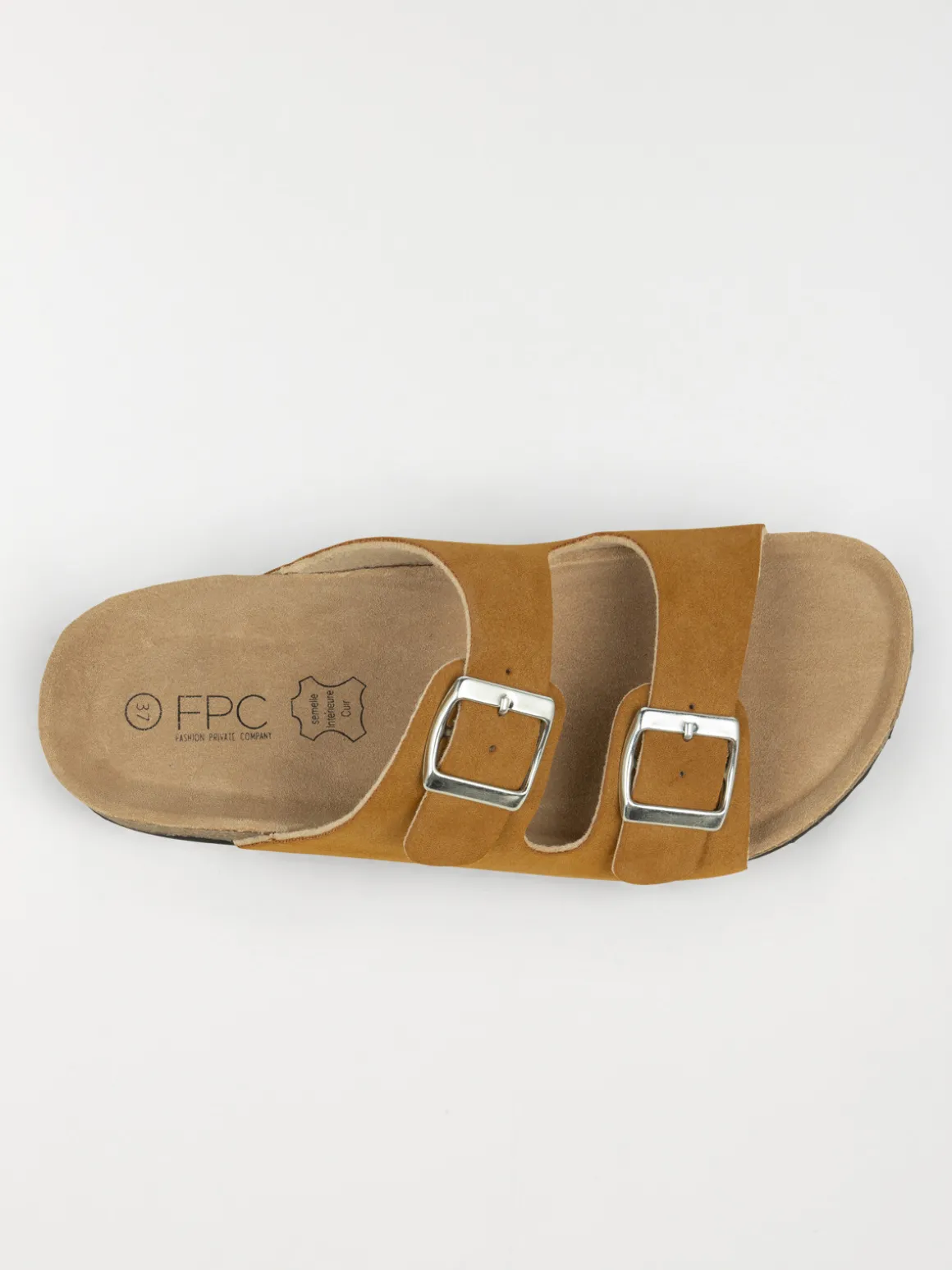 Mules marrons 2 boucles femme (37-42)