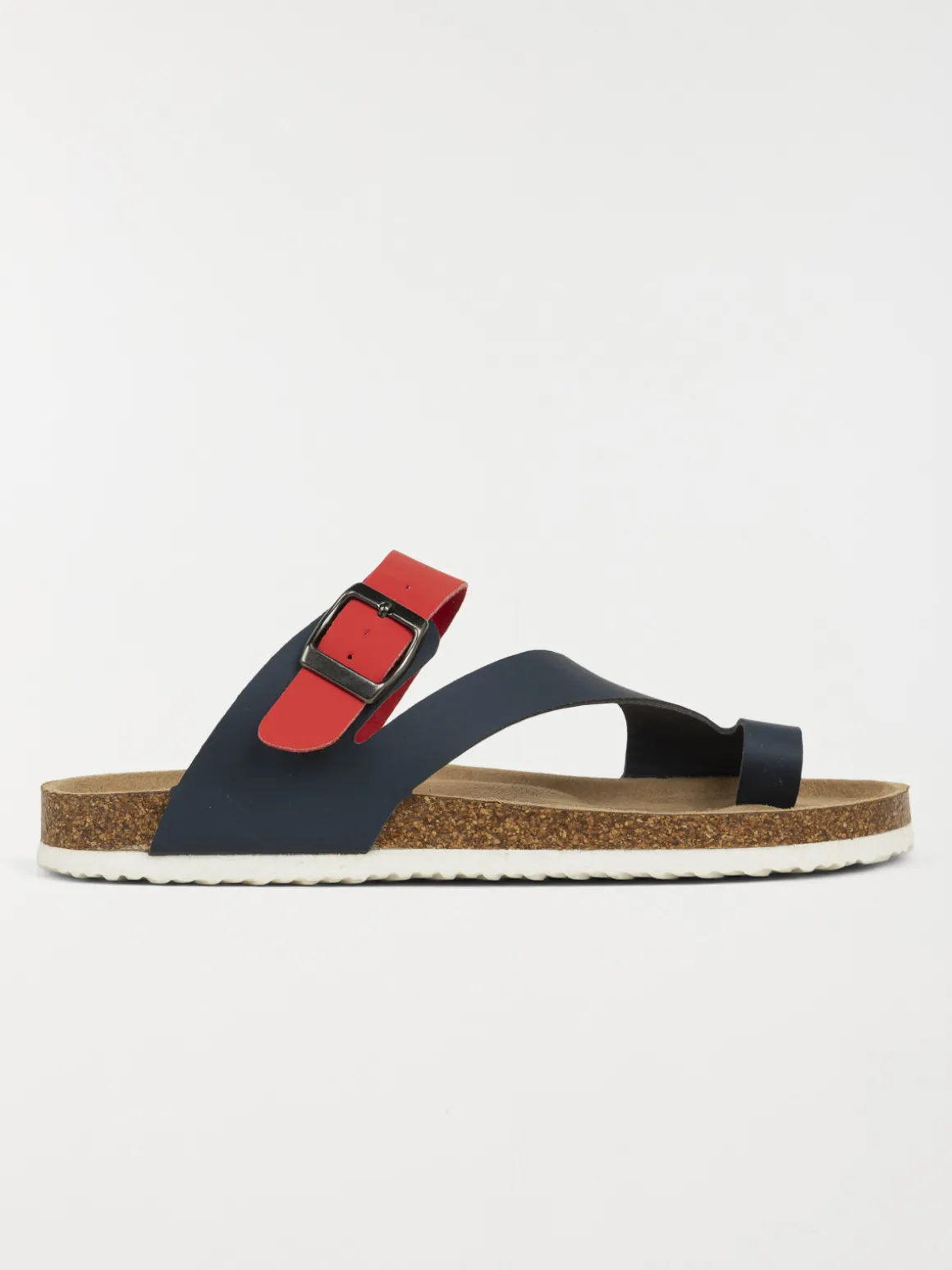 Mules navy et rouge femme (36-41)