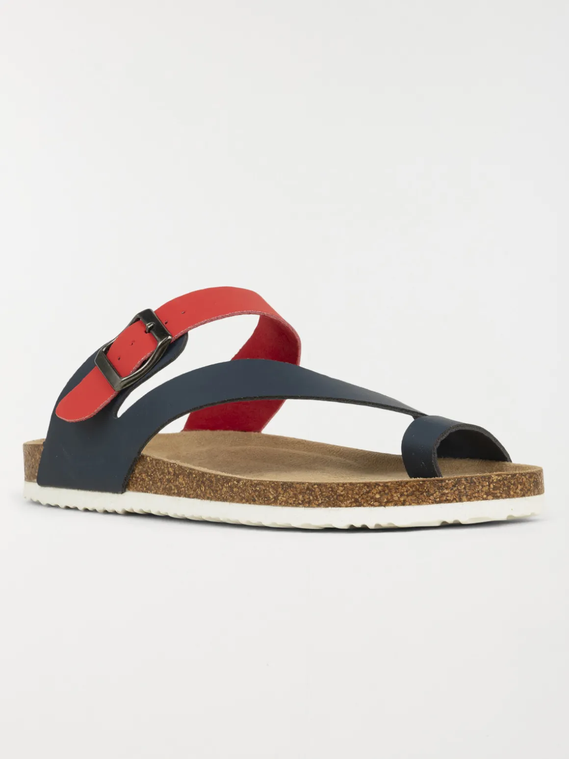 Mules navy et rouge femme (36-41)