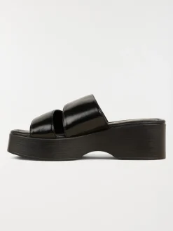 Mules noires à talon femme (36-41)
