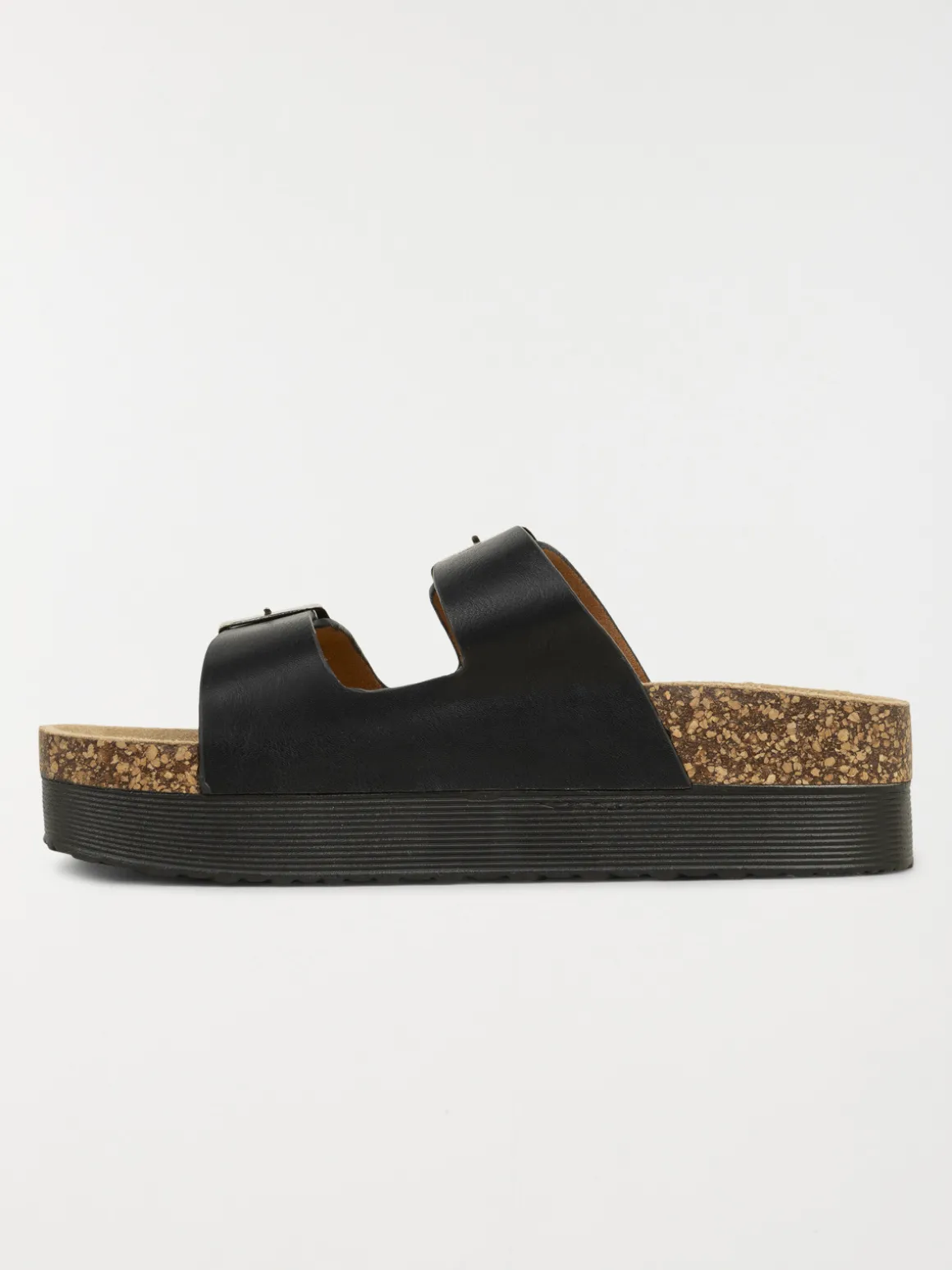 Mules noires plateformes femme (36-41)