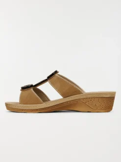 Mules perles bois femme confort (36-41)