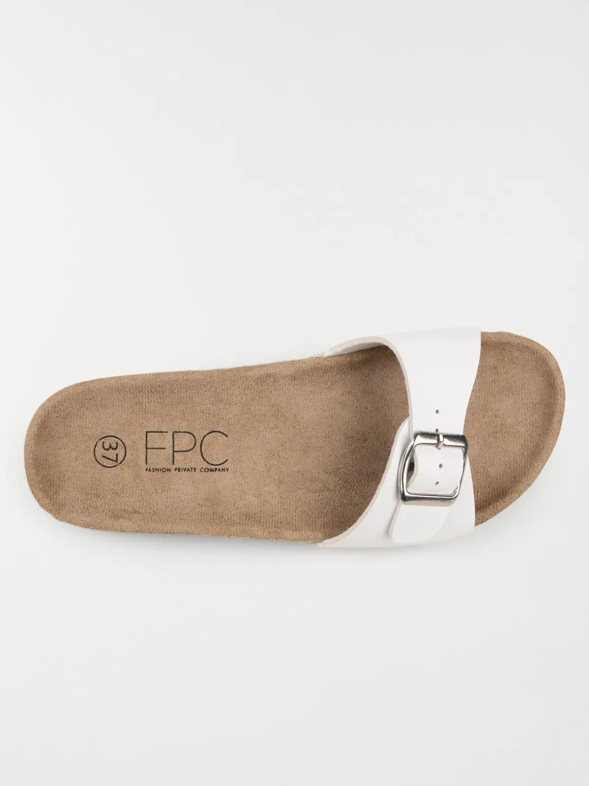 Mules plates blanches femme (36-41)