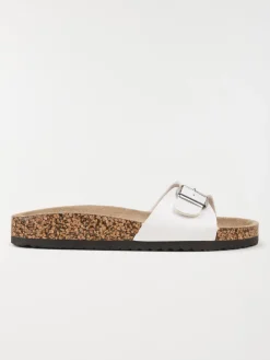 Mules plates blanches femme (36-41)