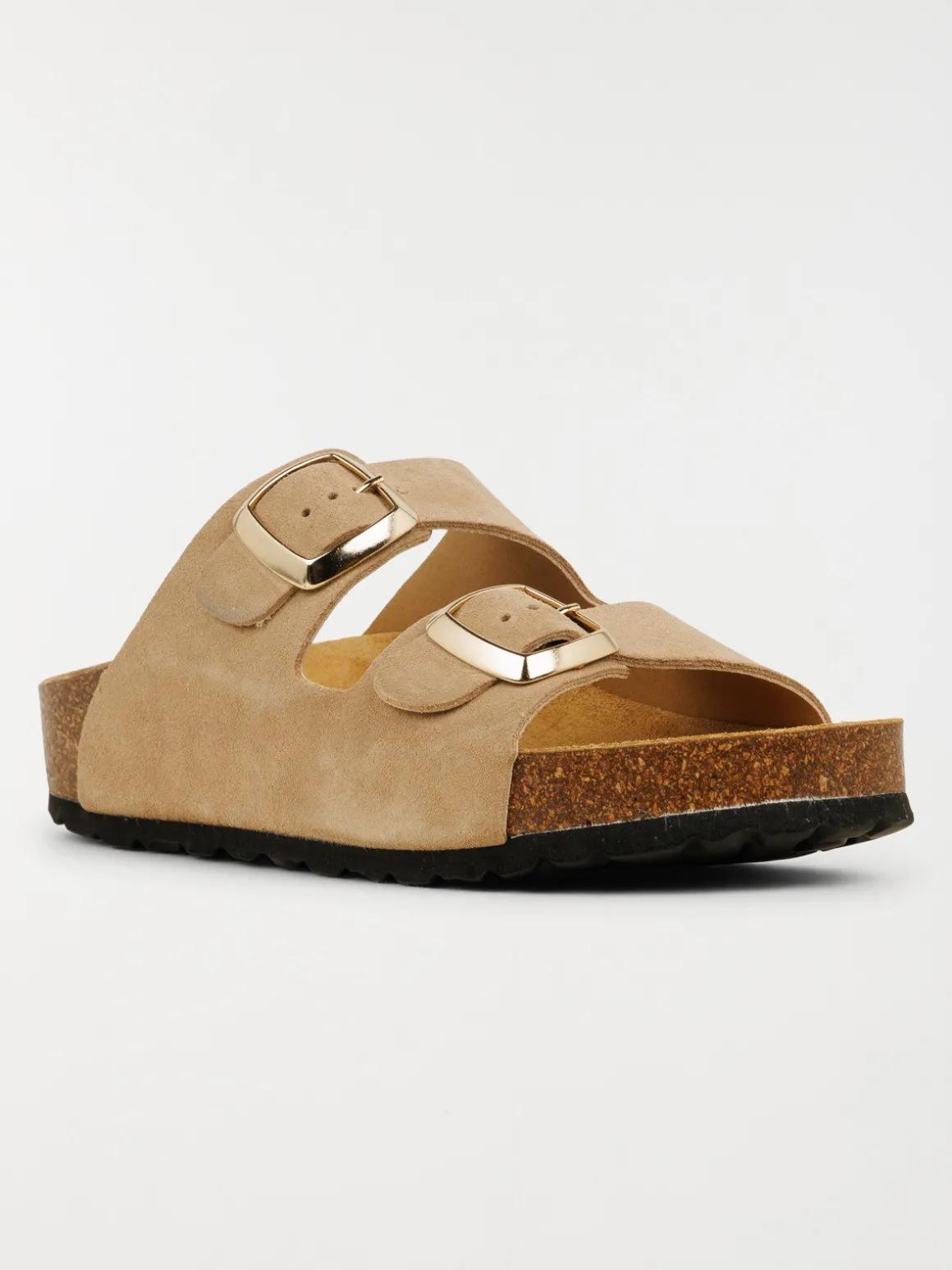 Mules plates femme beige (37-42)