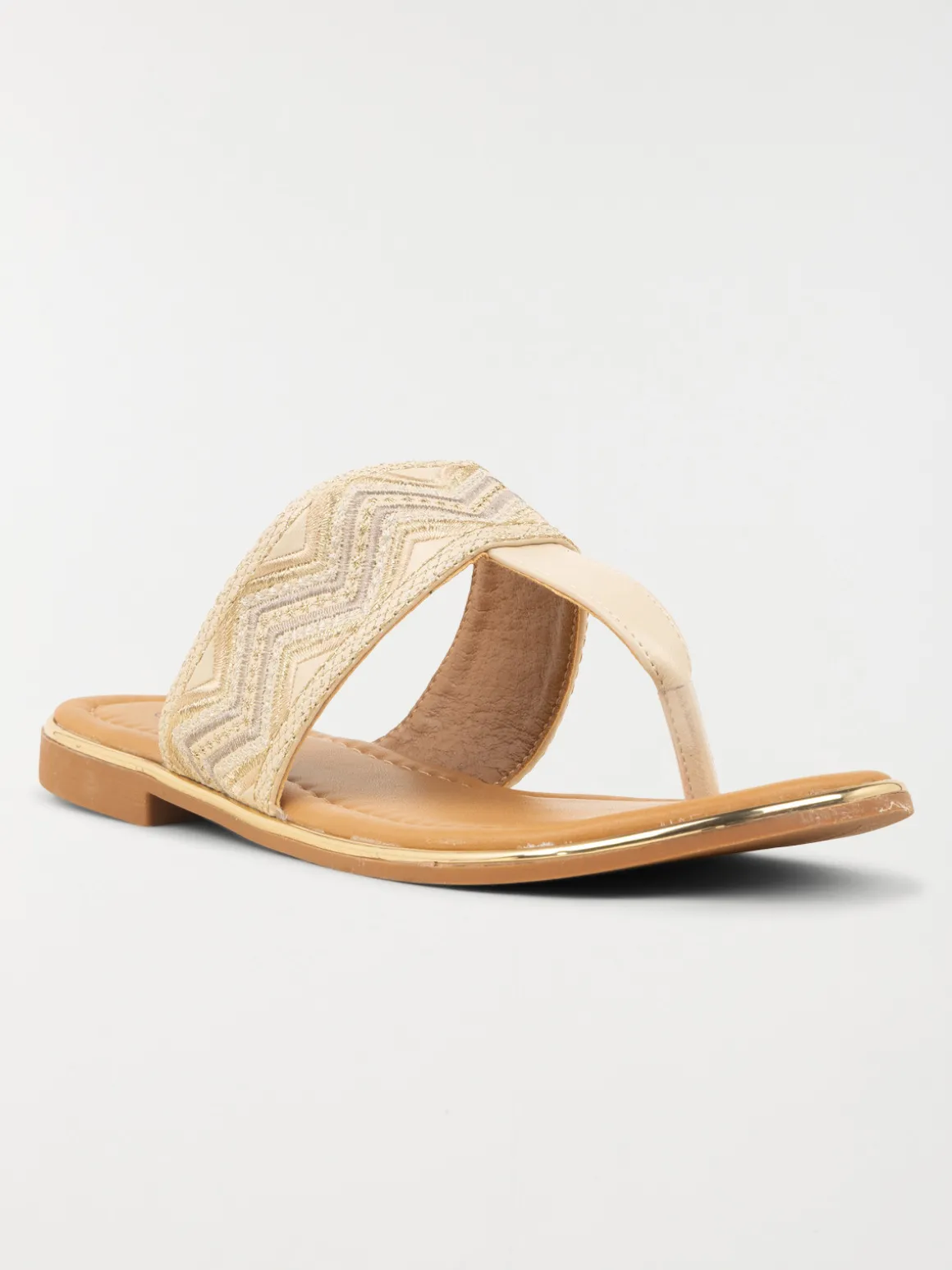 Mules plates femme beige (36-41)