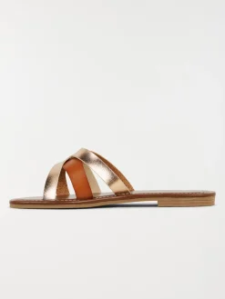 Mules plates femme bicolore (36-41)