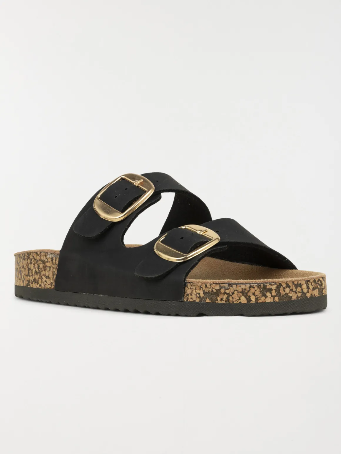 Mules plates femme noir (36-41)