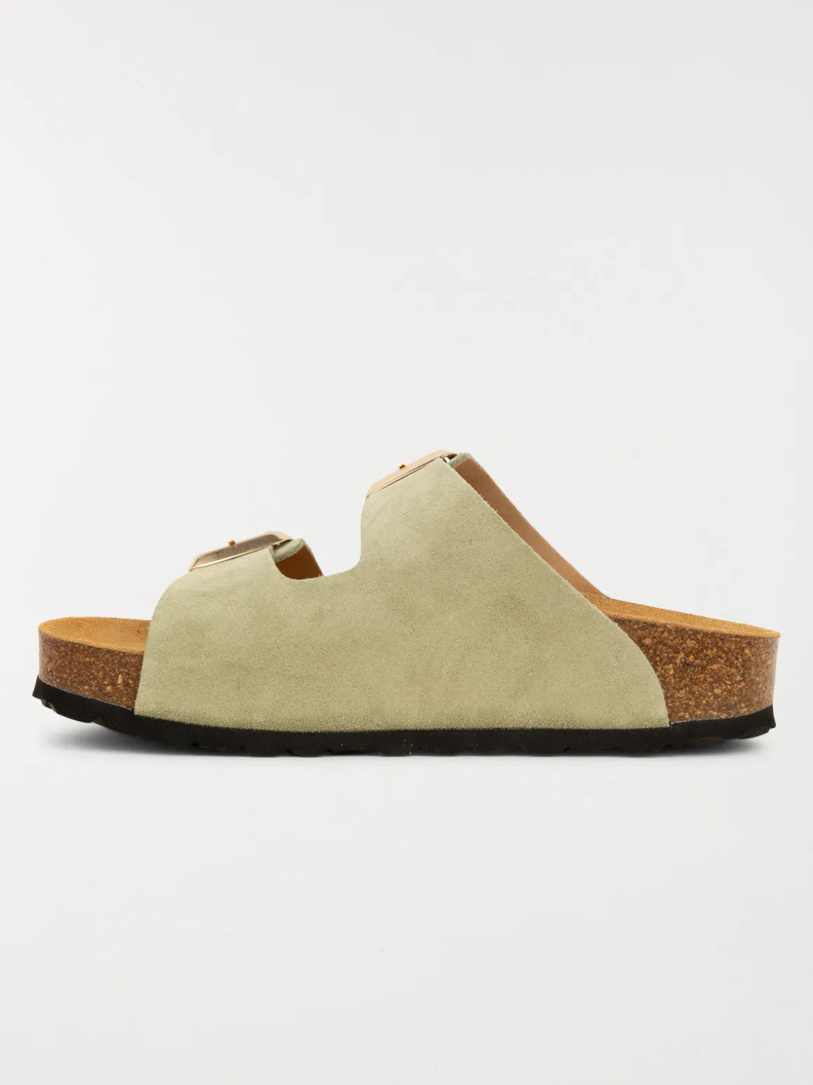 Mules plates femme vert (37-42)