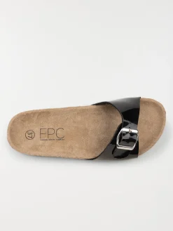 Mules plates noires femme (36-41)