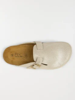 Mules sabots plates femme beige (37-42)