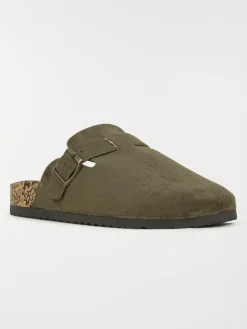 Mules sabots plates femme vert (36-41)