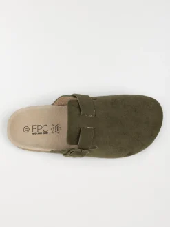 Mules sabots plates femme vert (36-41)