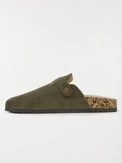 Mules sabots plates femme vert (36-41)