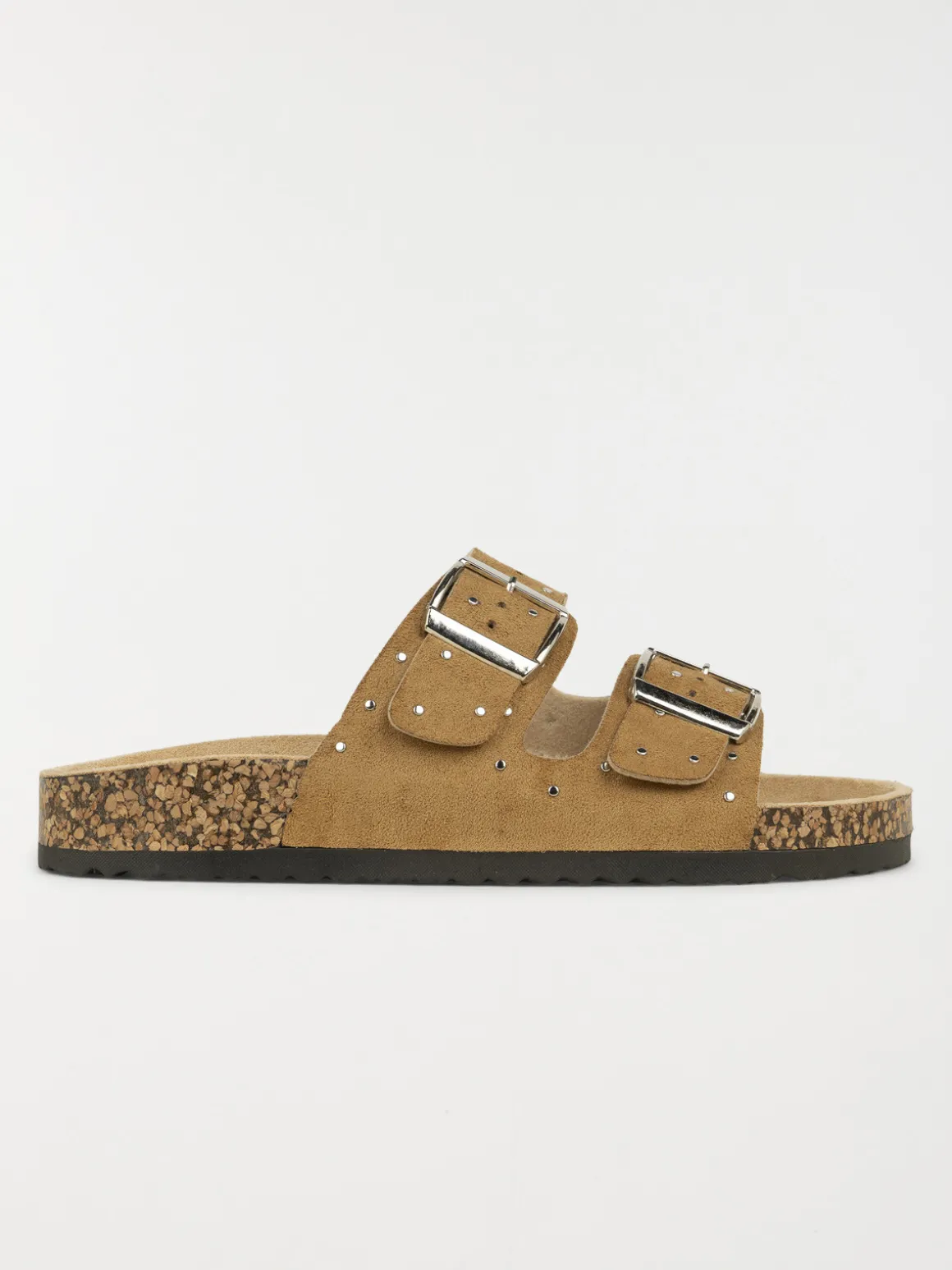Mules studs dorés femme camel (36-41)