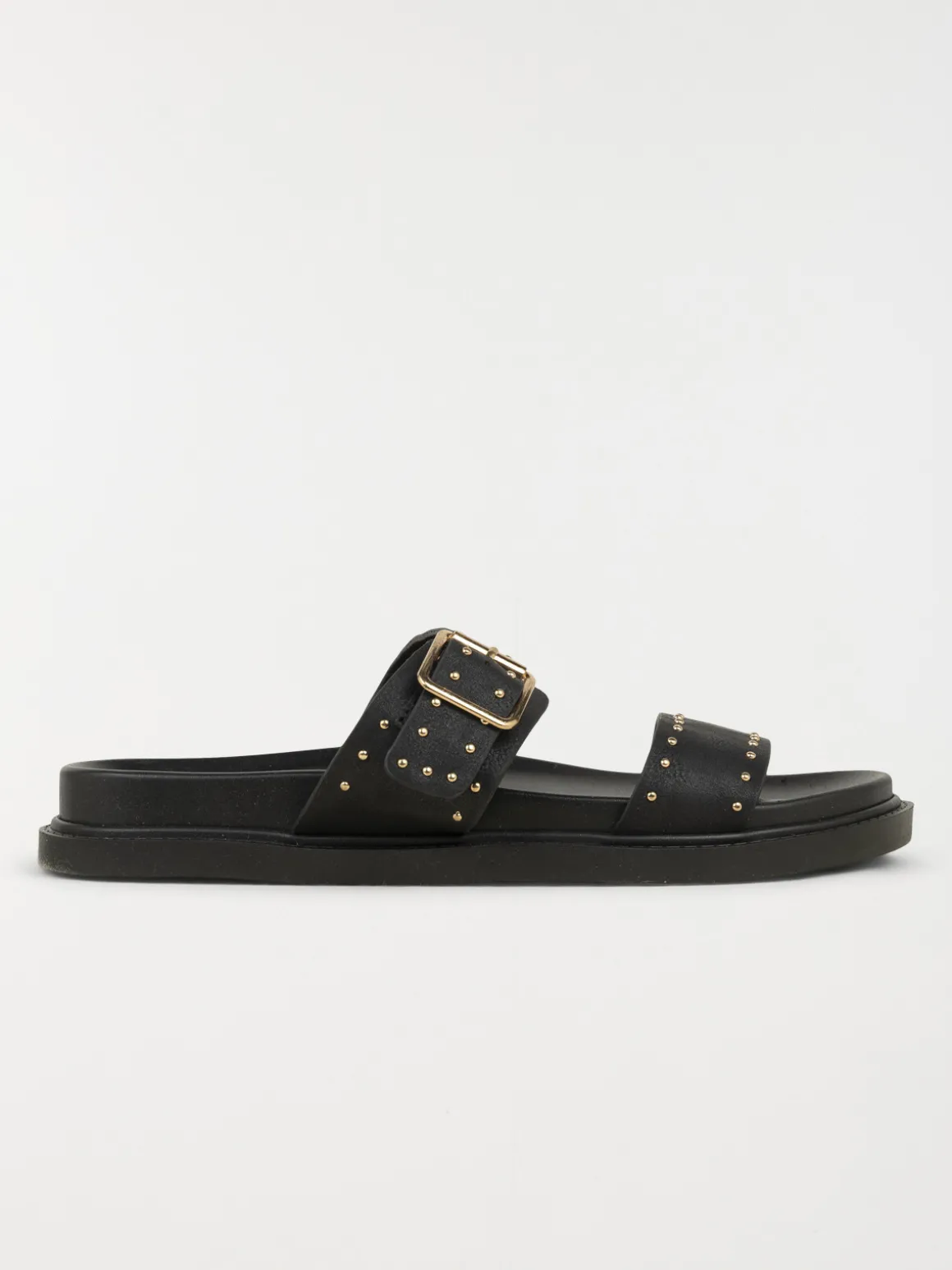 Mules studs dorés femme noir (36-41)