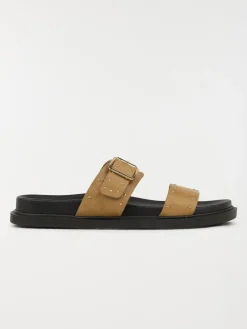 Mules studs dorés femme noir (36-41)