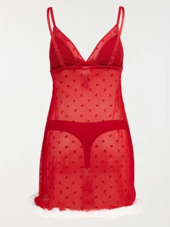 Nuisette rouge séduction femme (S-XL)
