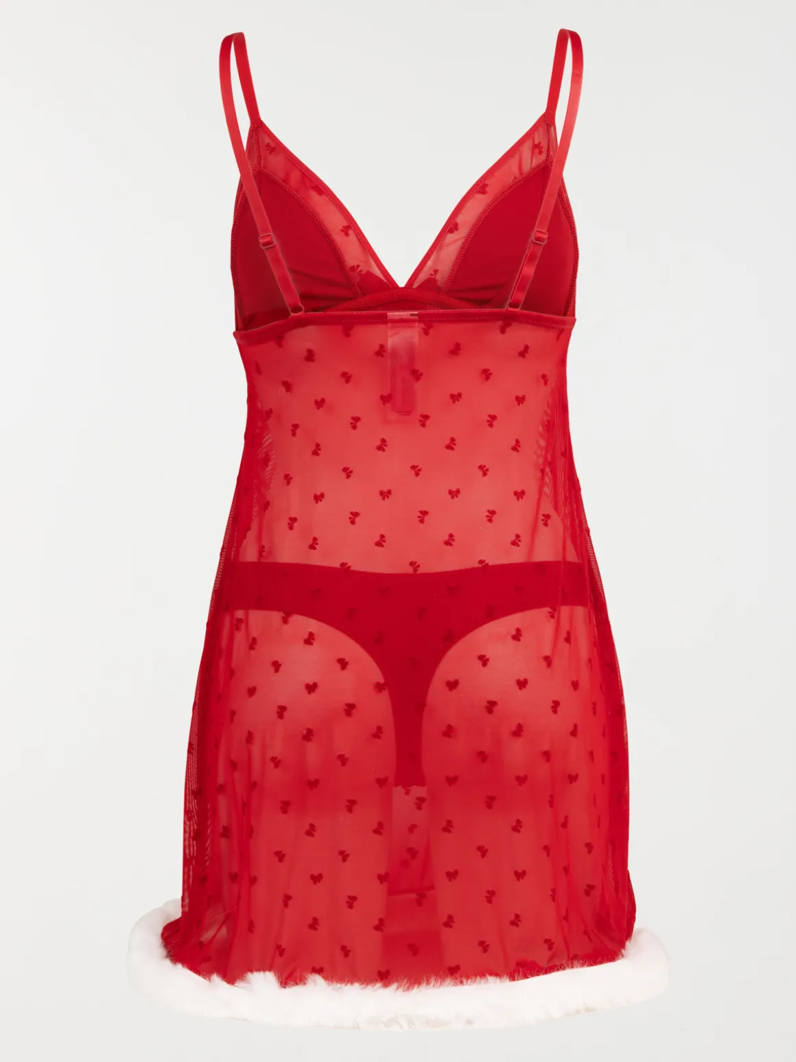 Nuisette rouge séduction femme (S-XL)