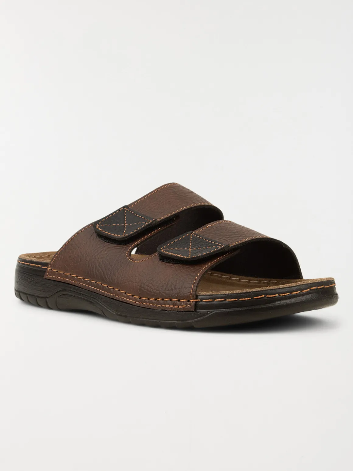 Nu-pied 2 brides marron homme (41-46)