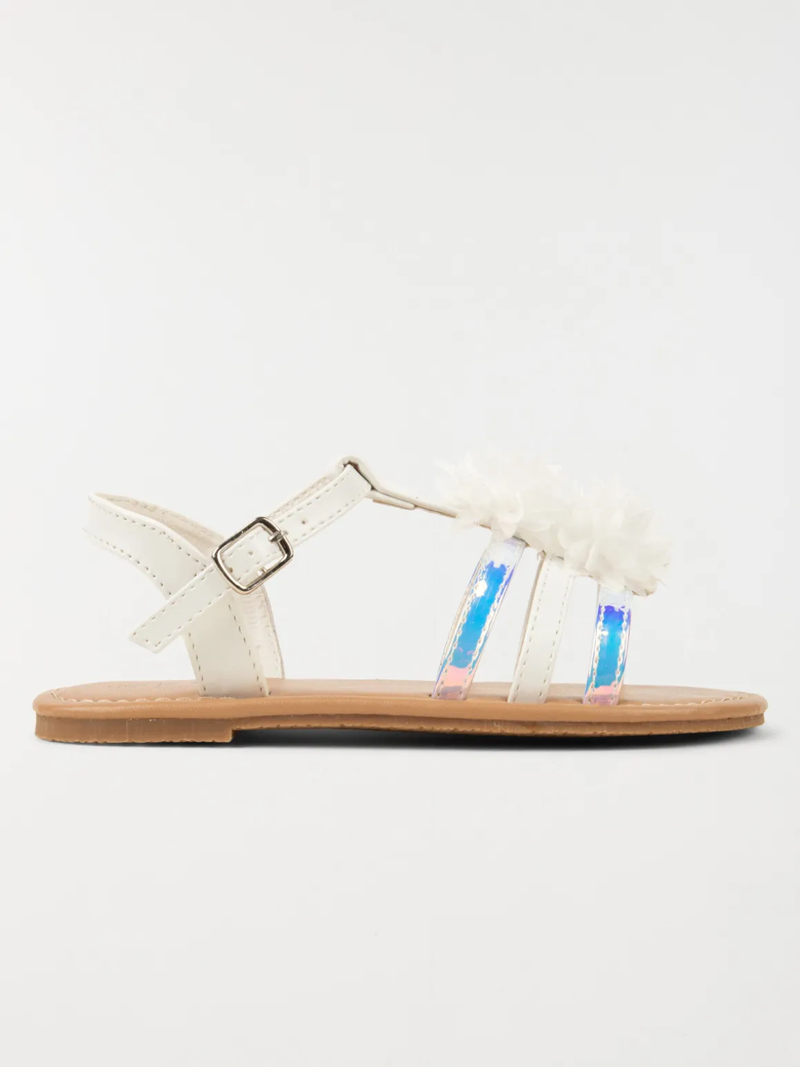Nu-pieds fleurs tissus fille (31-36)