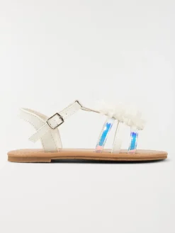 Nu-pieds fleurs tissus fille (24-30)