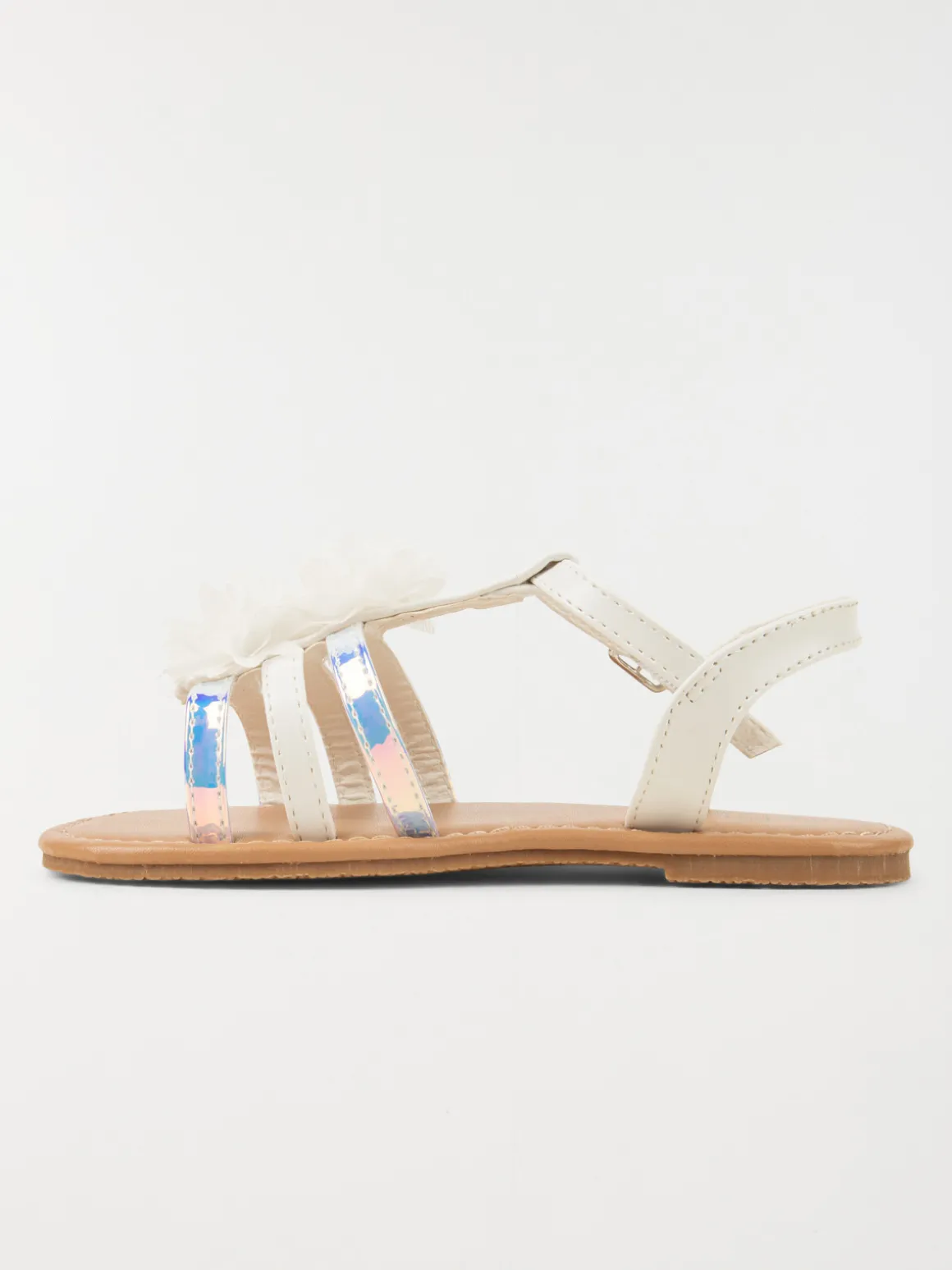 Nu-pieds fleurs tissus fille (24-30)