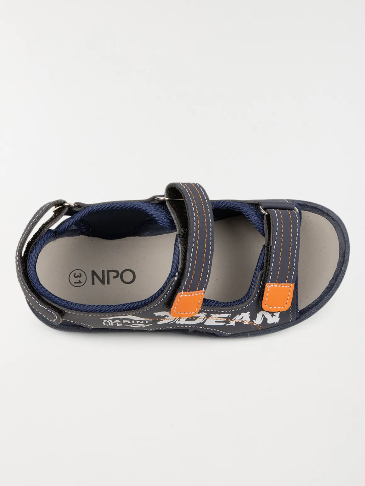 Nu-pieds imprimé océan garçon (31-35)