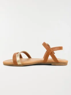 Nu-pieds marrons fille (31-37)