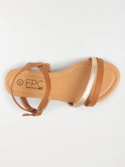Nu-pieds marrons fille (31-37)