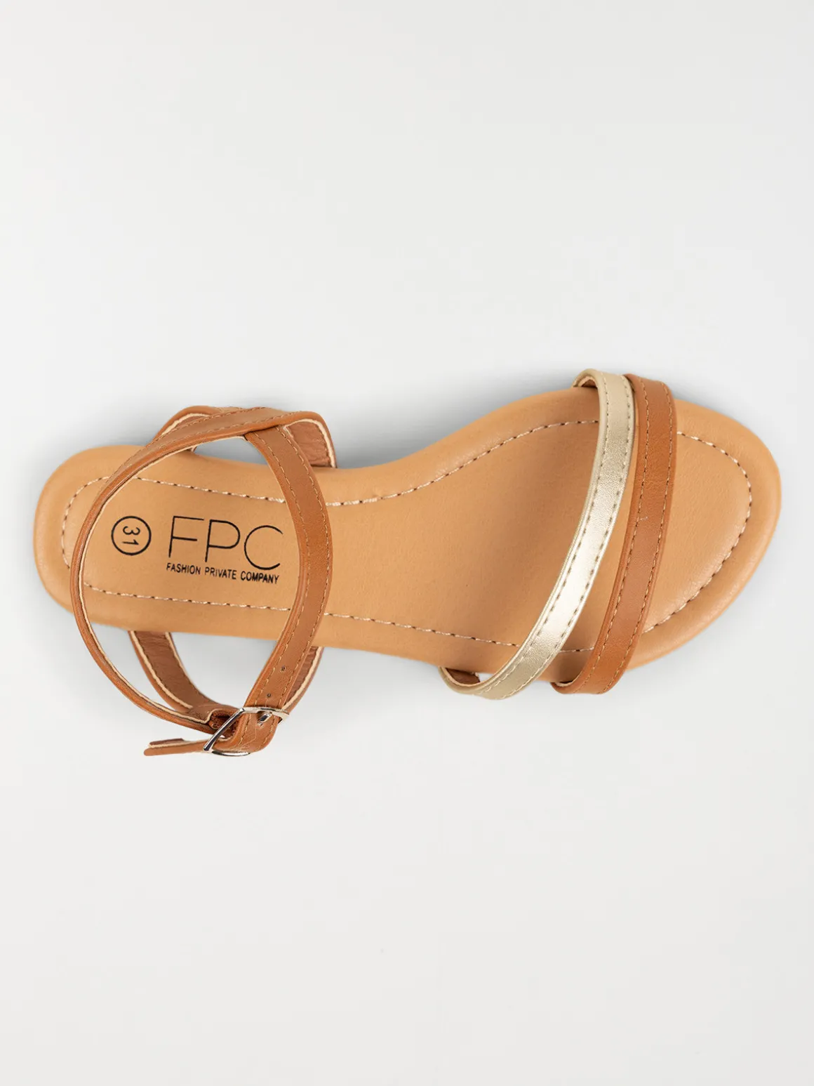 Nu-pieds marrons fille (31-37)