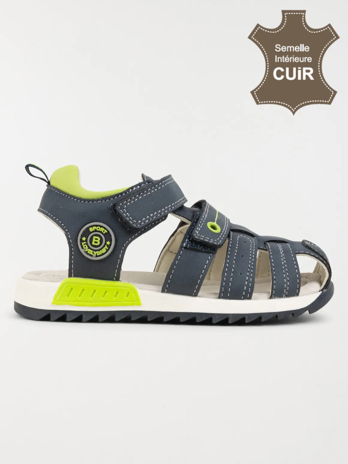 Nu-pieds navy garçon (24-30)