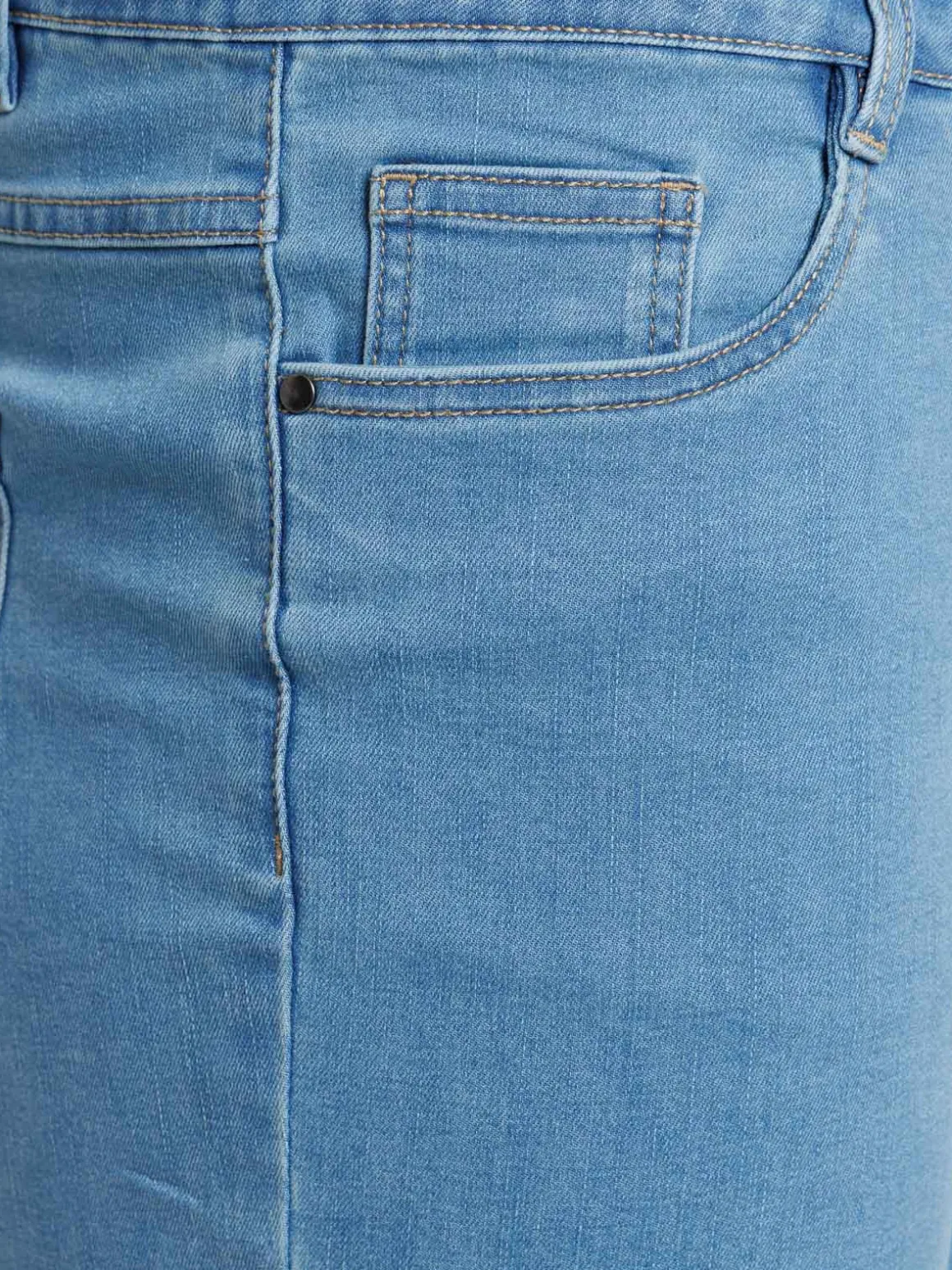 Pantacourt en jean grande taille femme