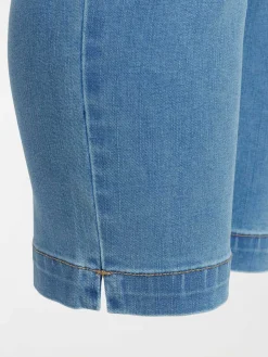 Pantacourt en jean grande taille femme