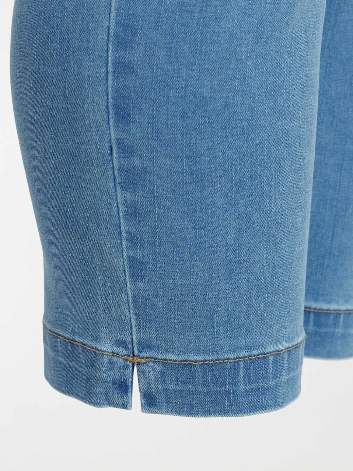 Pantacourt en jean grande taille femme