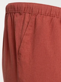 Pantacourt marsala grande taille femme