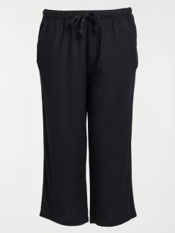 Pantacourt noir grande taille femme