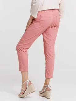 Pantacourt skinny bois de rose femme