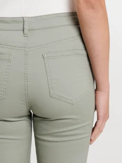 Pantacourt skinny mousse clair femme