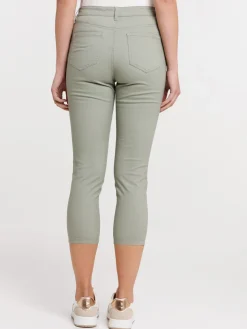 Pantacourt skinny mousse clair femme