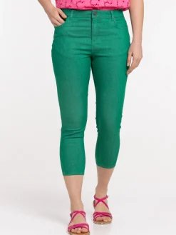 Pantacourt vert bosphore femme