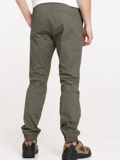 Pantalon 100% coton kaki homme