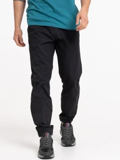 Pantalon 100% coton noir homme
